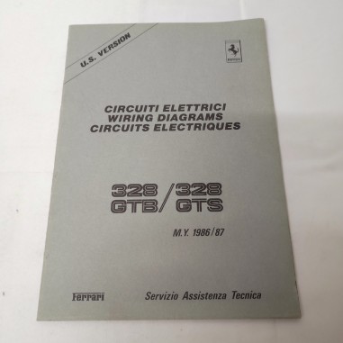 FERRARI Circuiti Elettrici Wiring Diagrams 328 GTB e GTS anno 1986 1987