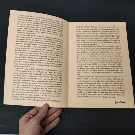 Fascicolo Testamento di Benito Mussolini dedica a Bruno
