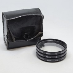 Lotto di 3 filtri fotografici TECHNO 49 mm + 1 +2 + 4 2