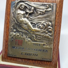 Targa premiazione mostra fotografica Fiat 1953 - E. Casetta 2