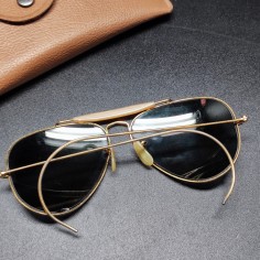 Occhiali Ray-Ban lente a goccia a specchio usati, ossidazioni 2