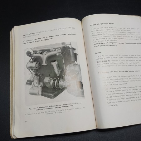 Libretto uso e manutenzione OM Tigrotto 40 qli quinta edizione Stampato 132 1960