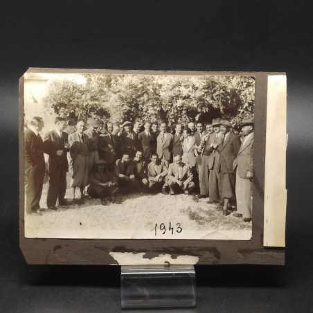 Cartolina con autografi Fausto Coppi, Serse Coppi + altre due foto