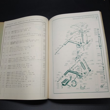 Listino ricambi n° 11 1958 Vespa Ape - Gama Milano