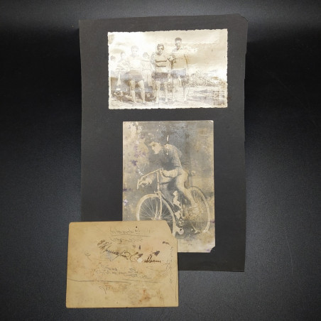 Lotot di 3 foto ciclista Santo Ziliani - Bassa qualità