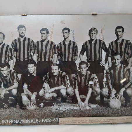Foto di foto squadra Inter campionato 1962/63 autografi dei giocatori