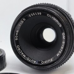Ottica fotografica Olympus Auto Macro 50 mm 1:3,5 Zuiko usata 2