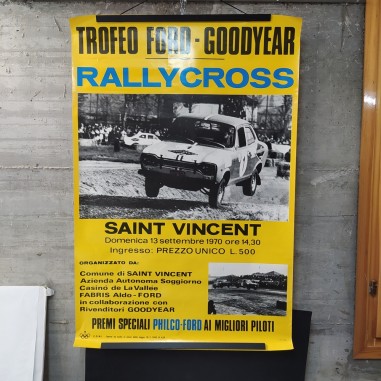 Manifesto Trofeo Ford Goodyear Rallycross Saint Vincent 1970