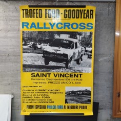 Manifesto Trofeo Ford Goodyear Rallycross Saint Vincent 1970 2