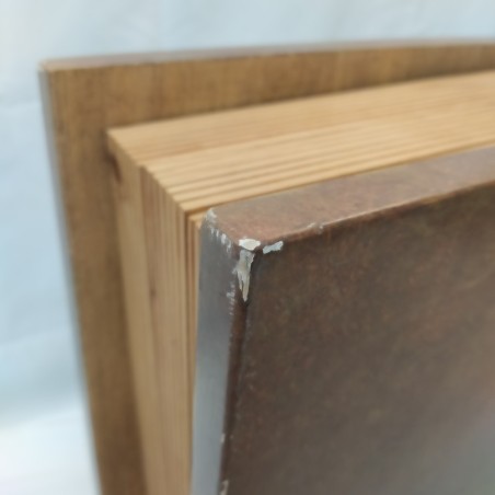 Importante custodia in legno logo RACI anni 30 uso porta placche auto