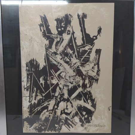 Serigrafia originale Umberto Mastroianni senza titolo 38/75