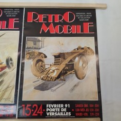 Lotto di 2 Manifesto auto Retro Mobile 1993 e 1994 piccoli difetti marginali 2