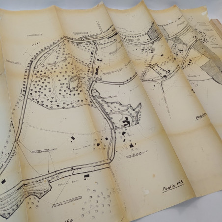 Copia anastatica del progetto Autodromo di Imola - Pieghe e ingiallimenti