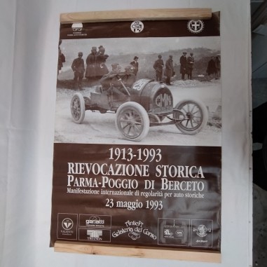 Manifesto 1913-1993 Rievocazione storica Parma Poggio di Berceto