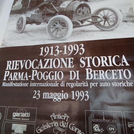Manifesto 1913-1993 Rievocazione storica Parma Poggio di Berceto