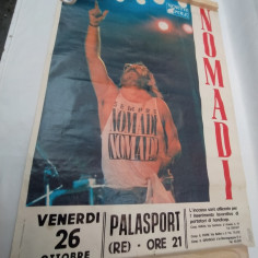 Manifesto Augusto Daolio gruppo Nomadi formato 70x100 cm 2