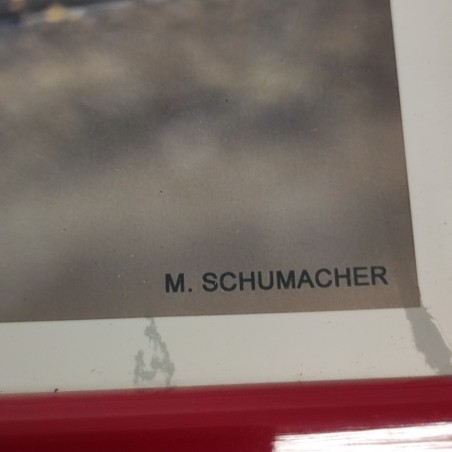 Foto con autografo e dedica Michael Schumacher 32x22 cm