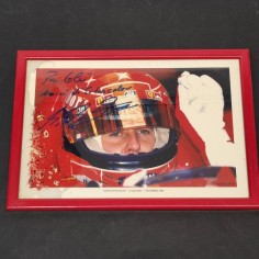 Foto con autografo e dedica Michael Schumacher anno 2000 2