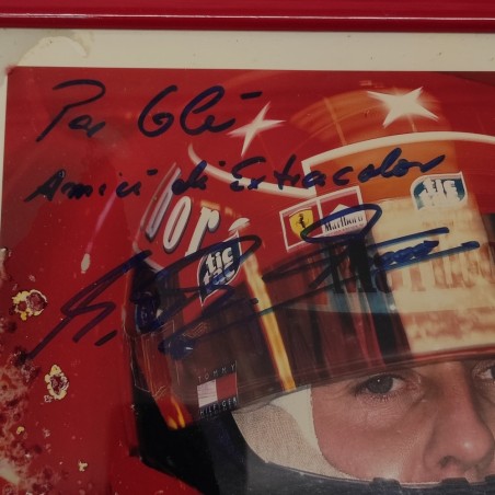 Foto con autografo e dedica Michael Schumacher anno 2000