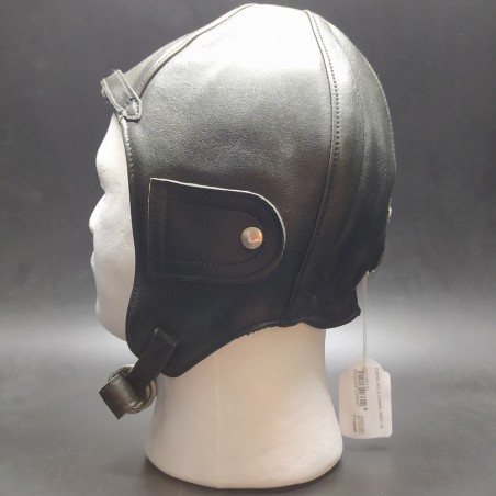 Cuffia da auto in pelle marrone marca Chapal nuova tg 57-58 cm