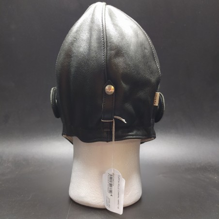 Cuffia da auto in pelle marrone marca Chapal nuova tg 57-58 cm