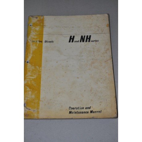 CUMMINS DIESEL OPERATION MAINTENANCE MANUAL H & NH SERIES 1965 POOR CONDITIONS