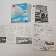 Lotto 4 brochure e cataloghi aerei Nardi anni 30 2