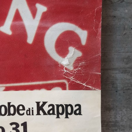 Poster pubblicitario Robe di Kappa autografato dal calciatore Antonio Cabrini