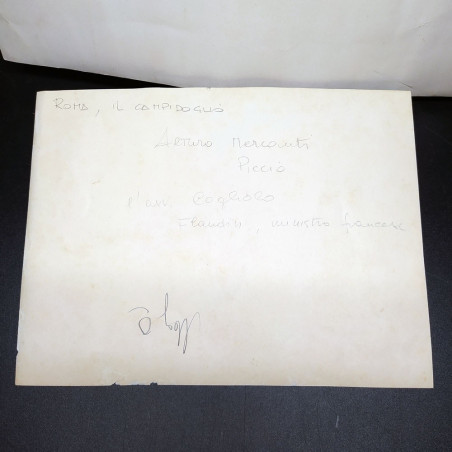 Lotto di 2 foto del comitato areonautico a Roma, 1923/1924. Annotazioni