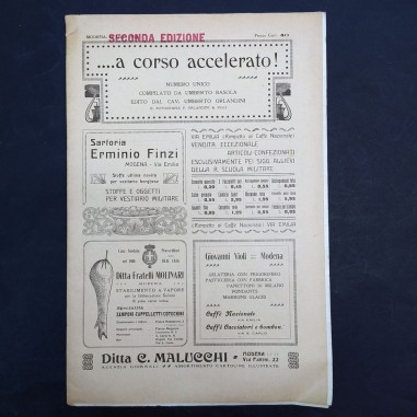 Seconda edizione della rivista ...a corso accelerato, 1915. Buone condizioni