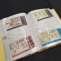 Album con 129 biglietti, partite e concerti di Vasco, Ligabue, alcuni autografi 2