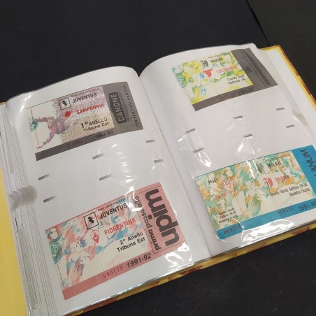 Album con 129 biglietti, partite e concerti di Vasco, Ligabue, alcuni autografi