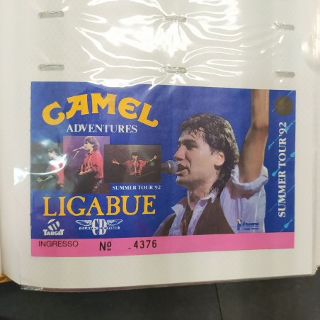 Album con 129 biglietti, partite e concerti di Vasco, Ligabue, alcuni autografi
