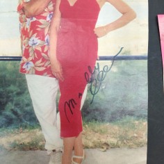 Lotto di due autografi di Milly Carlucci e la giocatrice Consuelo Mangifesta 2