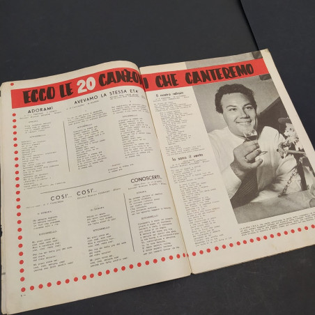 Opuscolo Sanremo 9° ed. 1959, edizione speciale di "Canzoni per tutti".