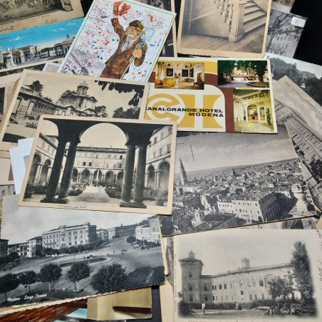 Lotto di 84 cartoline di Modena, varie epoche. Buone condizioni, ingiallimenti