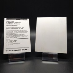 Lotto di 2 cartoline con autografi di Lucio Dalla e Gaetano Curreri degli Stadio 2
