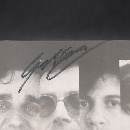 Lotto di 2 cartoline con autografi di Lucio Dalla e Gaetano Curreri degli Stadio