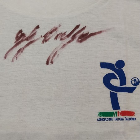 Autografo di Gianluigi Buffon su maglietta AIC, taglia 16 anni, mai indossata