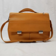 Borsa in ecopelle Samsonite colore giallo uovo usata