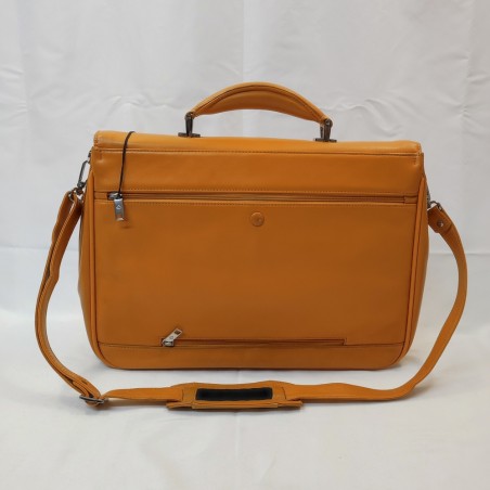 Borsa in ecopelle Samsonite colore giallo uovo usata