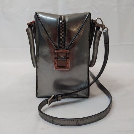 Borsa a donna bauletto Tod's argento piccoli difetti