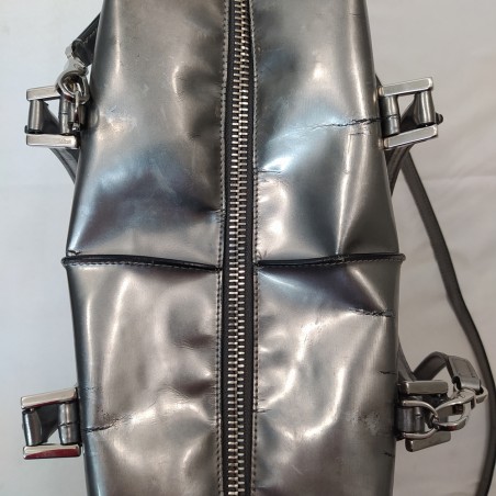 Borsa a donna bauletto Tod's argento piccoli difetti