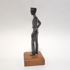Statuina in piombo soldato Accademia militare 12° corso h. 16,5 cm 2