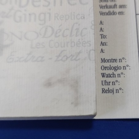Garanzia orologio Eberhard modello Crono Traversetolo