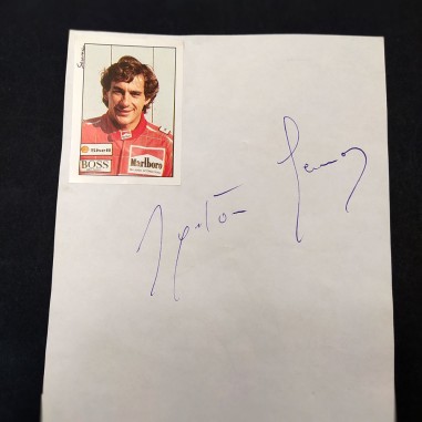 Autografo attribuito Ayrton Senna senza certificato