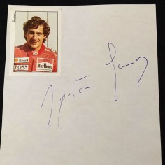 Autografo attribuito Ayrton Senna senza certificato 2