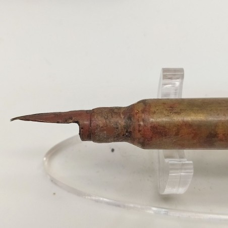 Penna stilografica ricavata da proiettile e bossoli da guerra del 1917