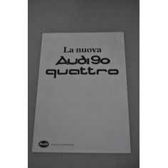 PROSPEKT BROCHURE DEPLIANT LA NUOVA AUDI 90 QUATTRO 4 PAGINE 10/84 BUONO