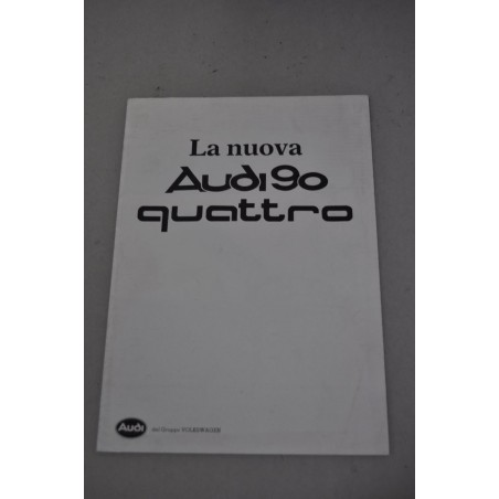 PROSPEKT BROCHURE DEPLIANT LA NUOVA AUDI 90 QUATTRO 4 PAGINE 10/84 BUONO